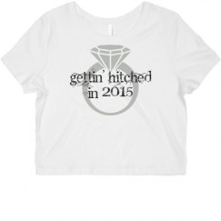 Ladies Slim Fit Crop Top Tee