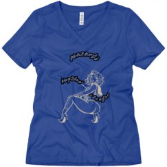 Ladies Relaxed Fit V-Neck Tee