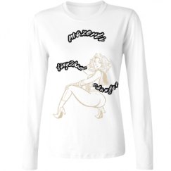 Ladies Relaxed Fit Basic Long Sleeve Tee