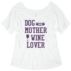 Dog Mother Wine Lover t-shirt