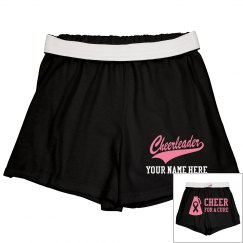 Custom Cheer for a Cure Cheerleader Shorts