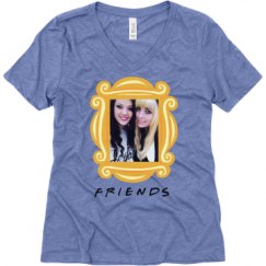 Ladies Relaxed Fit Super Soft Triblend V-Neck Tee