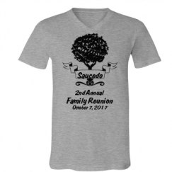 Unisex V-Neck Jersey Tee