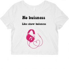 Ladies Slim Fit Crop Top Tee