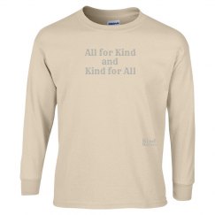 All for Kind unisex/mens long sleeve tee