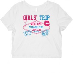 Ladies Slim Fit Crop Top Tee