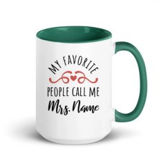 15oz Ceramic Mug with Color Inside