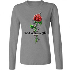 Ladies Relaxed Fit Basic Long Sleeve Tee