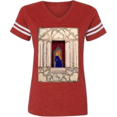 Ladies Relaxed Fit Vintage Sports Tee