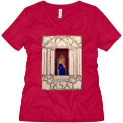 Ladies Relaxed Fit V-Neck Tee