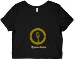 Ladies Slim Fit Crop Top Tee