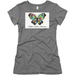 Ladies Slim Fit Super Soft Triblend Tee