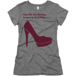 Ladies Slim Fit Super Soft Triblend Tee