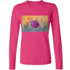 Ladies Relaxed Fit Basic Long Sleeve Tee