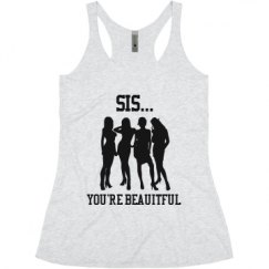 Ladies Slim Fit Super Soft Racerback Triblend Tank