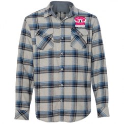 Unisex Long Sleeve Plaid Flannel Shirt