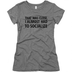 Ladies Slim Fit Super Soft Triblend Tee