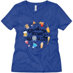 Ladies Relaxed Fit V-Neck Tee