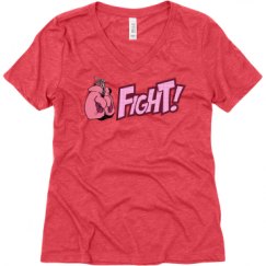 Ladies Relaxed Fit Super Soft Triblend V-Neck Tee