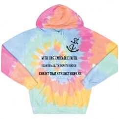 Unisex Tie-Dye Fleece Hoodie