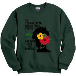 Unisex Film and Foil Crewneck Sweatshirt