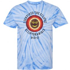 Solar Eclipse Ecliptomaniac Red Tie Die Tee