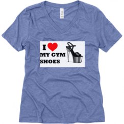 Ladies Relaxed Fit Super Soft Triblend V-Neck Tee