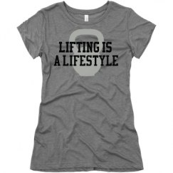 Ladies Slim Fit Super Soft Triblend Tee