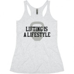 Ladies Slim Fit Super Soft Racerback Triblend Tank