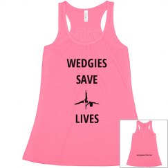 Pink wedgie tank