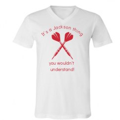 Unisex V-Neck Jersey Tee