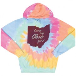 Unisex Tie-Dye Fleece Hoodie