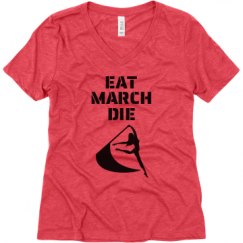 Ladies Relaxed Fit Super Soft Triblend V-Neck Tee