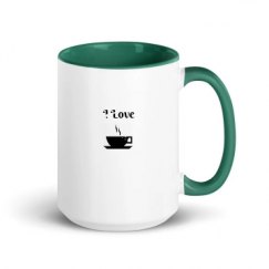 15oz Ceramic Mug with Color Inside