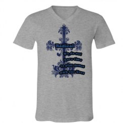 Unisex V-Neck Jersey Tee