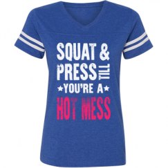 Ladies Relaxed Fit Vintage Sports Tee