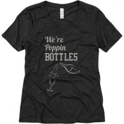 Ladies Relaxed Fit Super Soft Triblend V-Neck Tee