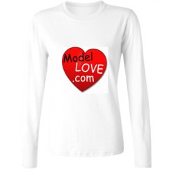 Ladies Relaxed Fit Basic Long Sleeve Tee