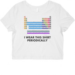 Ladies Slim Fit Crop Top Tee