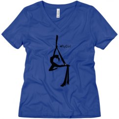 Ladies Relaxed Fit V-Neck Tee