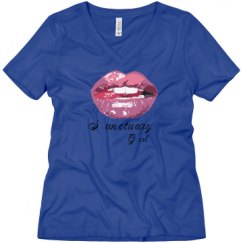 Ladies Relaxed Fit V-Neck Tee