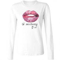 Ladies Relaxed Fit Basic Long Sleeve Tee