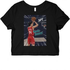 Ladies Slim Fit Crop Top Tee