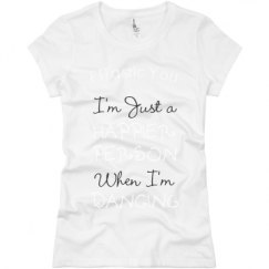 Ladies Slim Fit Basic Promo Jersey Tee