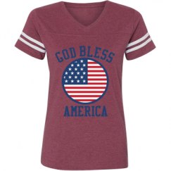 Ladies Relaxed Fit Vintage Sports Tee