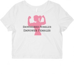 Ladies Slim Fit Crop Top Tee