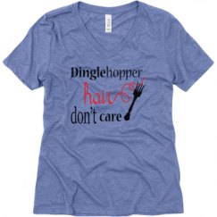 Ladies Relaxed Fit Super Soft Triblend V-Neck Tee