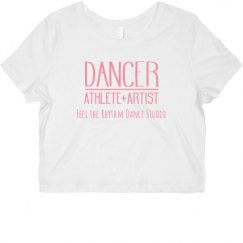 Ladies Slim Fit Crop Top Tee