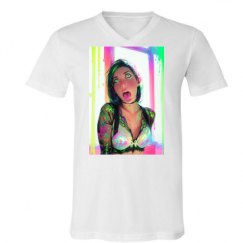 Unisex V-Neck Jersey Tee