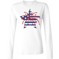 Ladies Relaxed Fit Basic Long Sleeve Tee